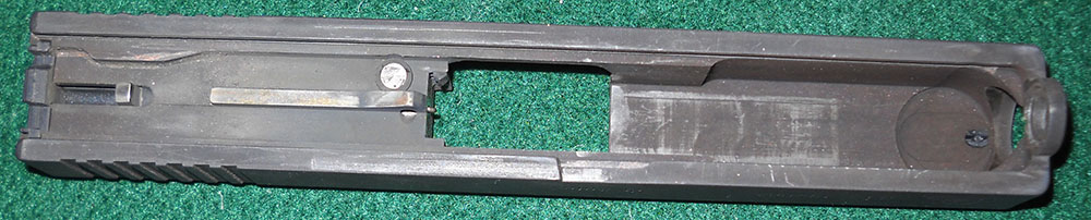 detail, Glock 21 slide interior